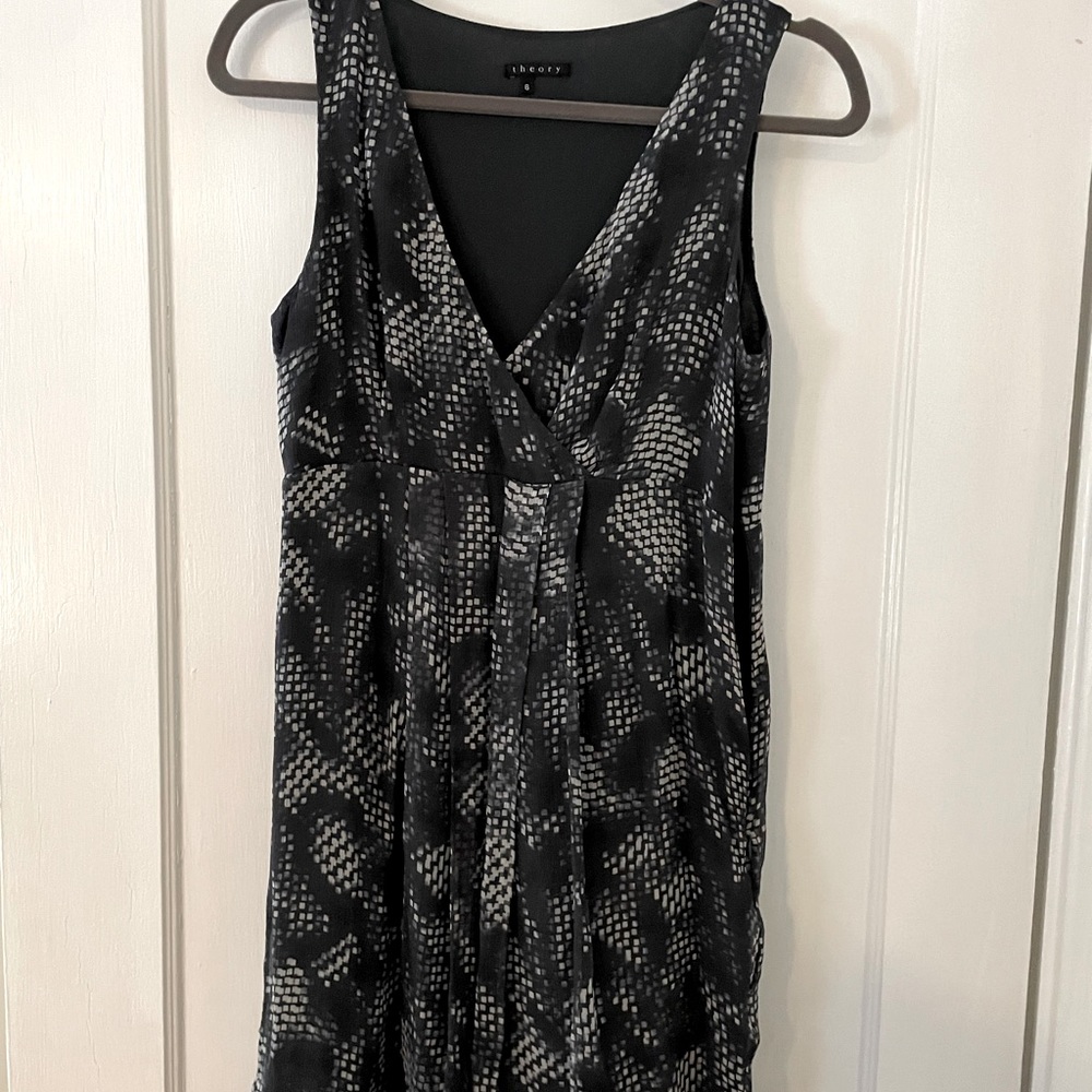 Theory silk mini dress